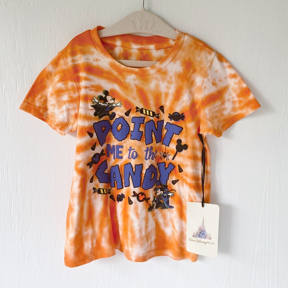 NEW 🍭 Mickey Halloween Candy Tye Dye Tee